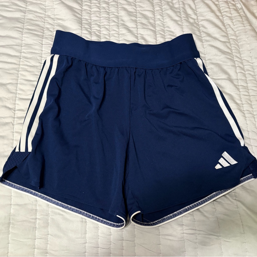 Adidas Women's Dark Blue Sports Shorts